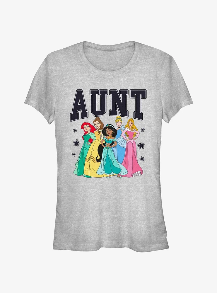 Disney Princesses Aunt Collegiate Girls T-Shirt