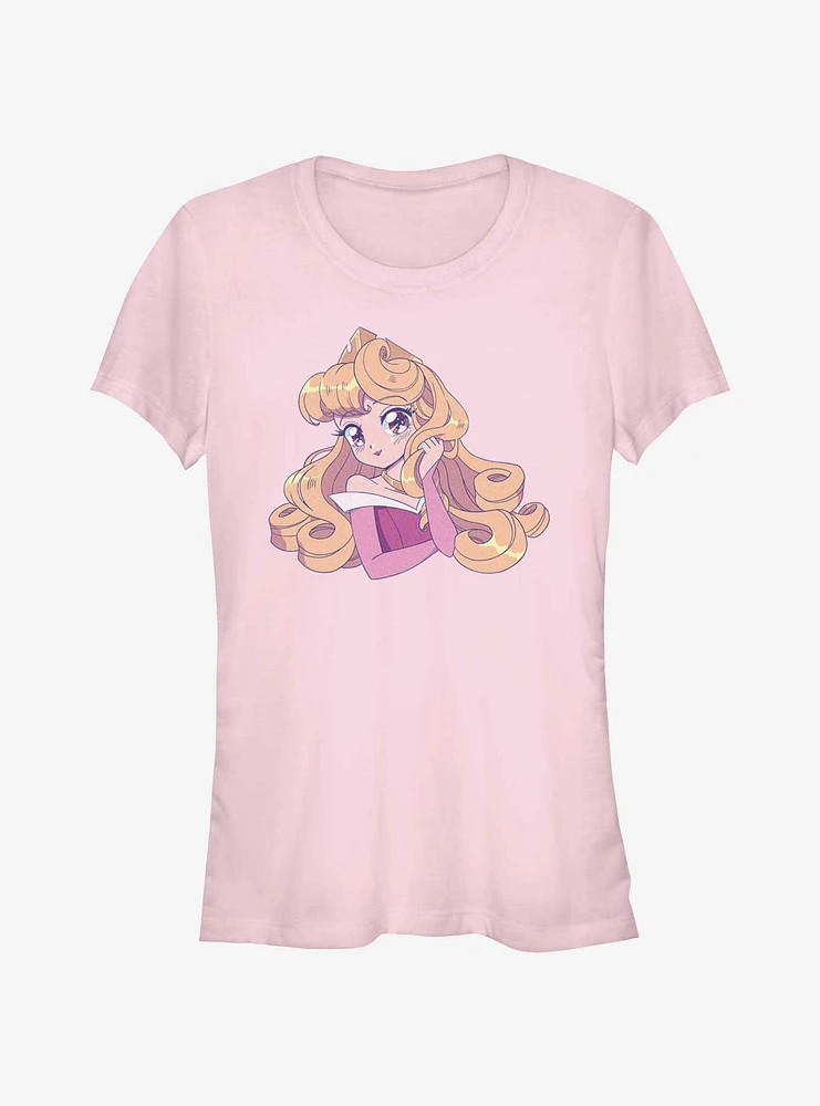 Disney Sleeping Beauty Cute Aurora Manga Version Girls T-Shirt