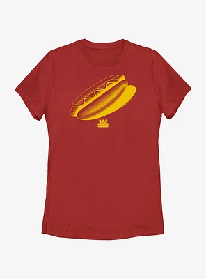 Wienerschnitzel Hotdog Stamp Womens T-Shirt