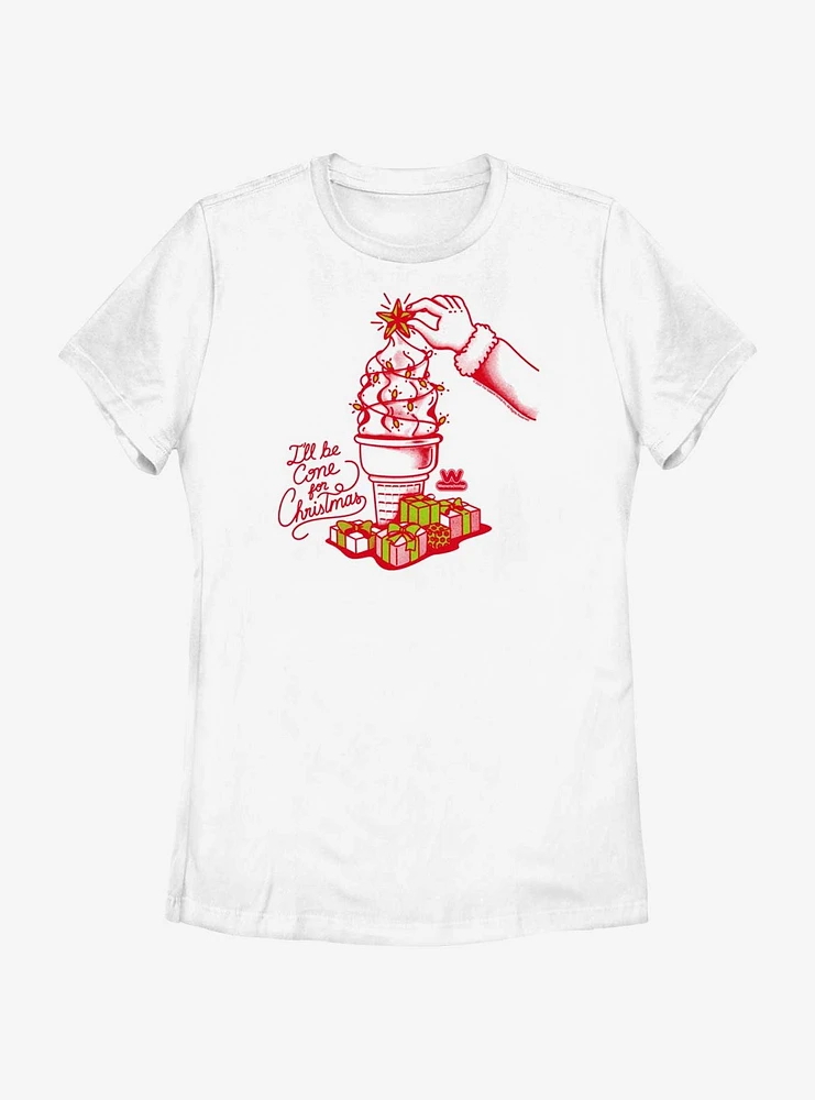 Wienerschnitzel Christmas Cone Womens T-Shirt