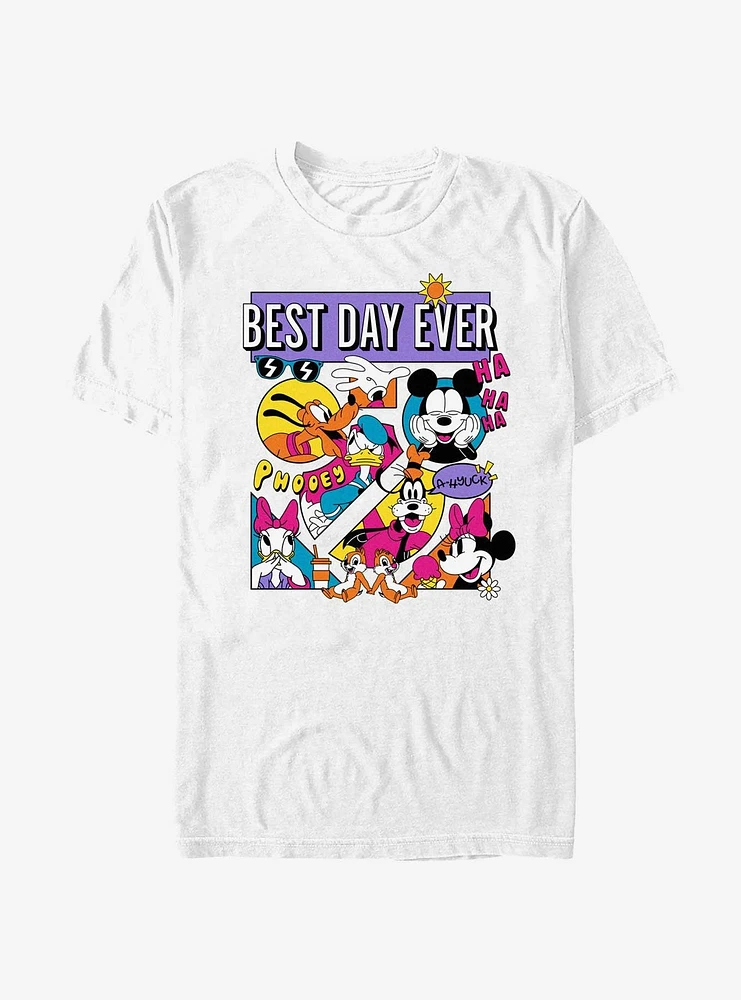 Disney Mickey Mouse Best Day Comic T-Shirt