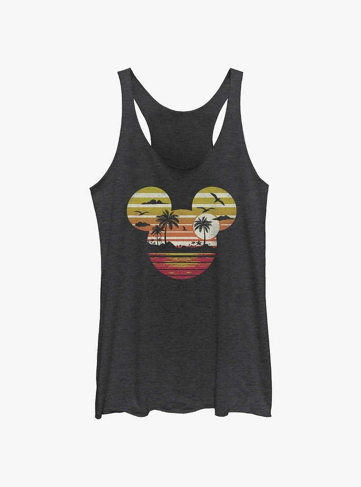 Disney Mickey Mouse Sunset Head Girls Tank