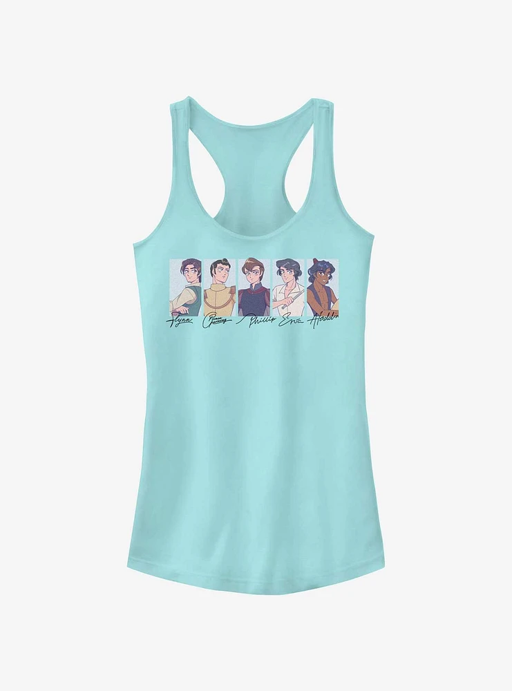 Disney Princesses Princes Manga Version Girls Tank