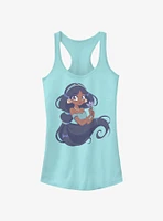 Disney Aladdin Cute Jasmine Manga Version Girls Tank