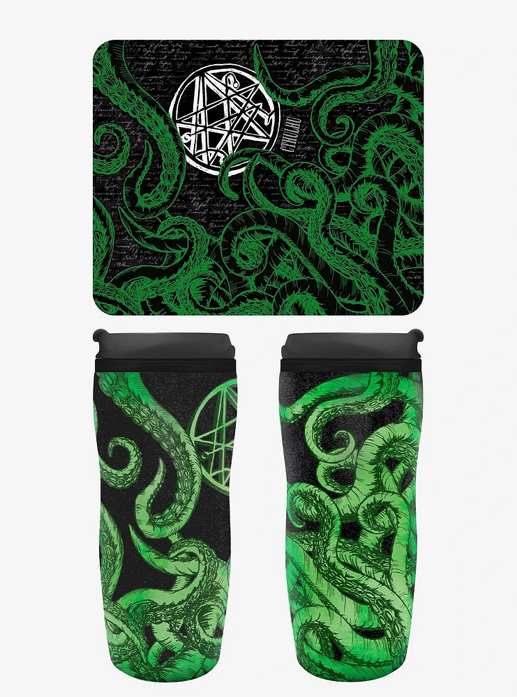 Cthulhu Mousepad and Tumbler Bundle
