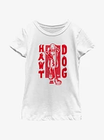 Wienerschnitzel Hawt Dog Youth Girls T-Shirt