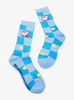 Nintendo Kirby Checkered Allover Print Crew Socks — BoxLunch Exclusive