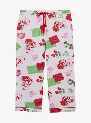 Strawberry Shortcake Patchwork Hearts Allover Print Women's Plus Sleep Pants - BoxLunch Exclusive
