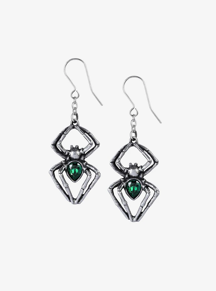 Alchemy of England Emerald Venom Earrings