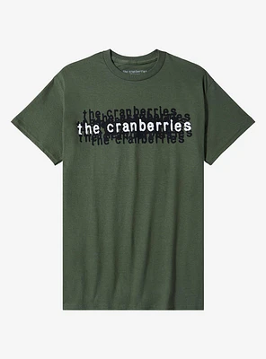 The Cranberries Layered Logo Boyfriend Fit Girls T-Shirt