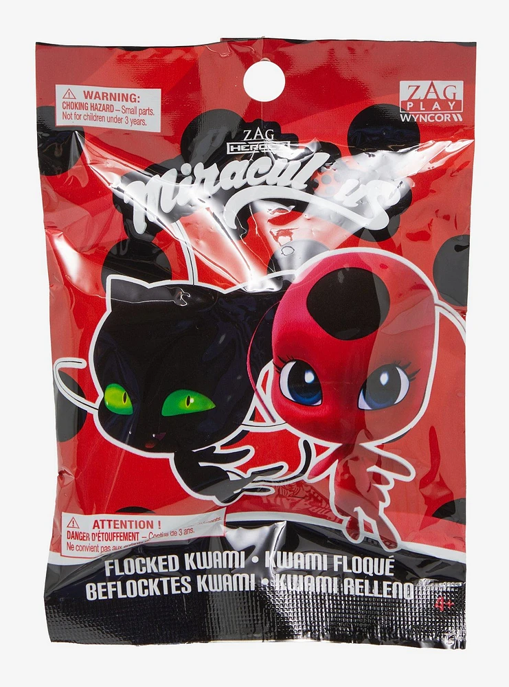 Miraculous Ladybug Flocked Kwami Blind Bag Charm