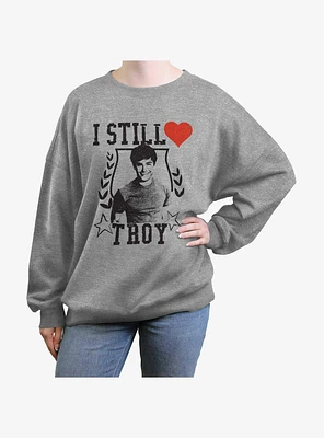 High School Musical I Still Heart Troy Womens Oversized Sweatshirt