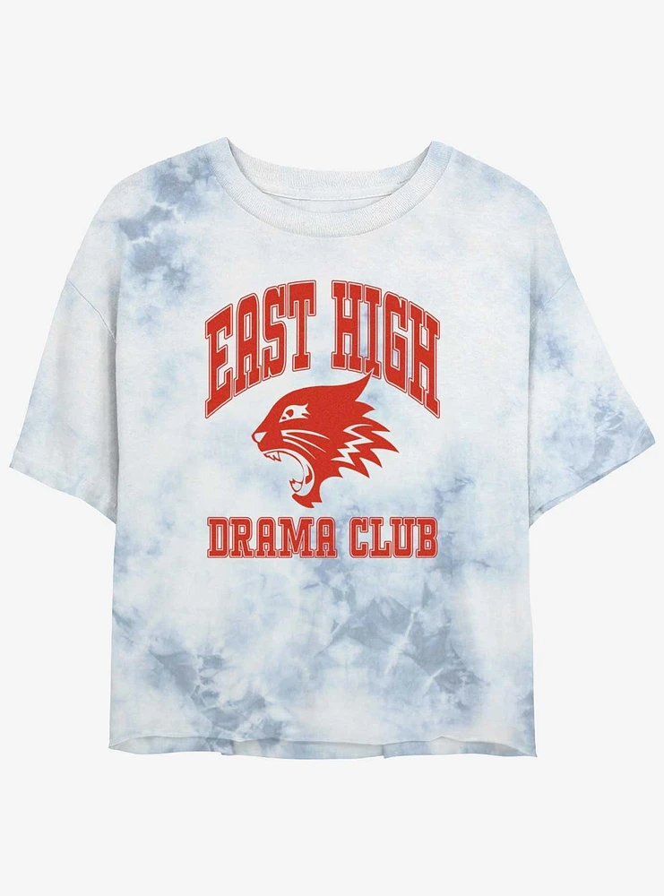 High School Musical East Drama Club Collegiate Tie Dye Crop Girls T-Shirt