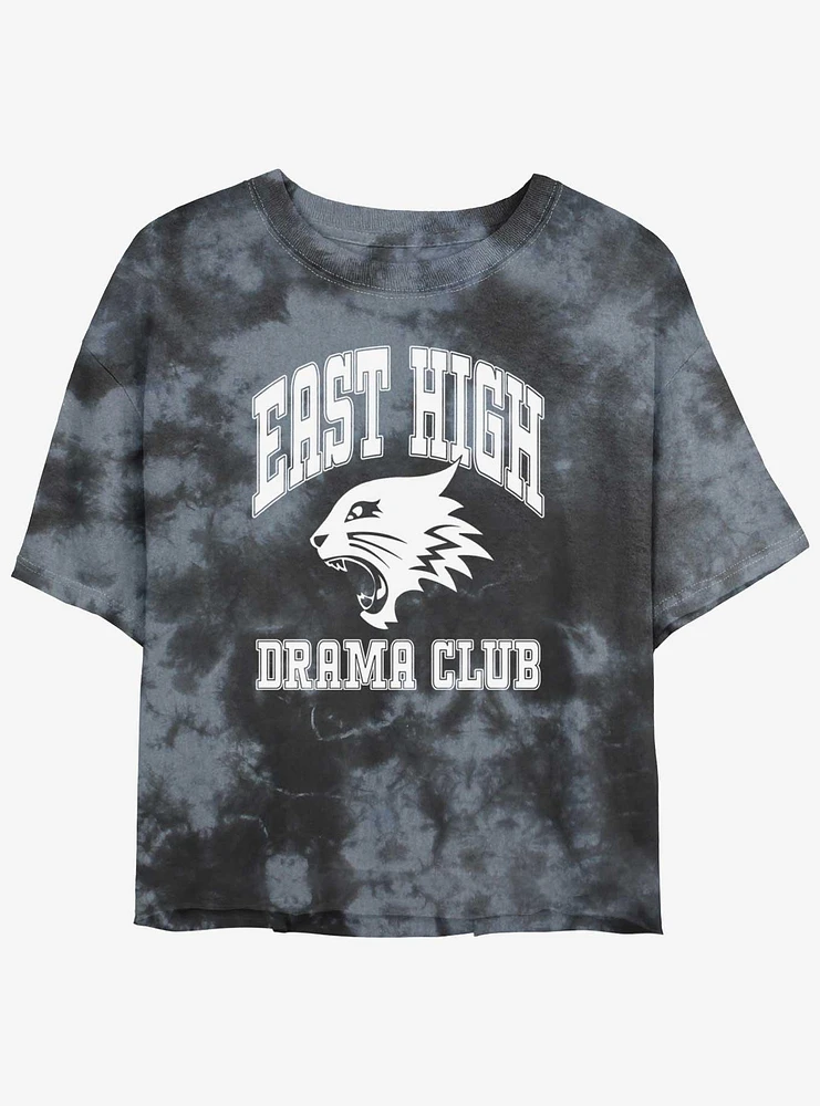 High School Musical East Drama Club Collegiate Style Tie Dye Crop Girls T-Shirt