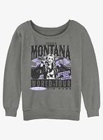 Hannah Montana World Tour Poster Womens Slouchy Sweatshirt