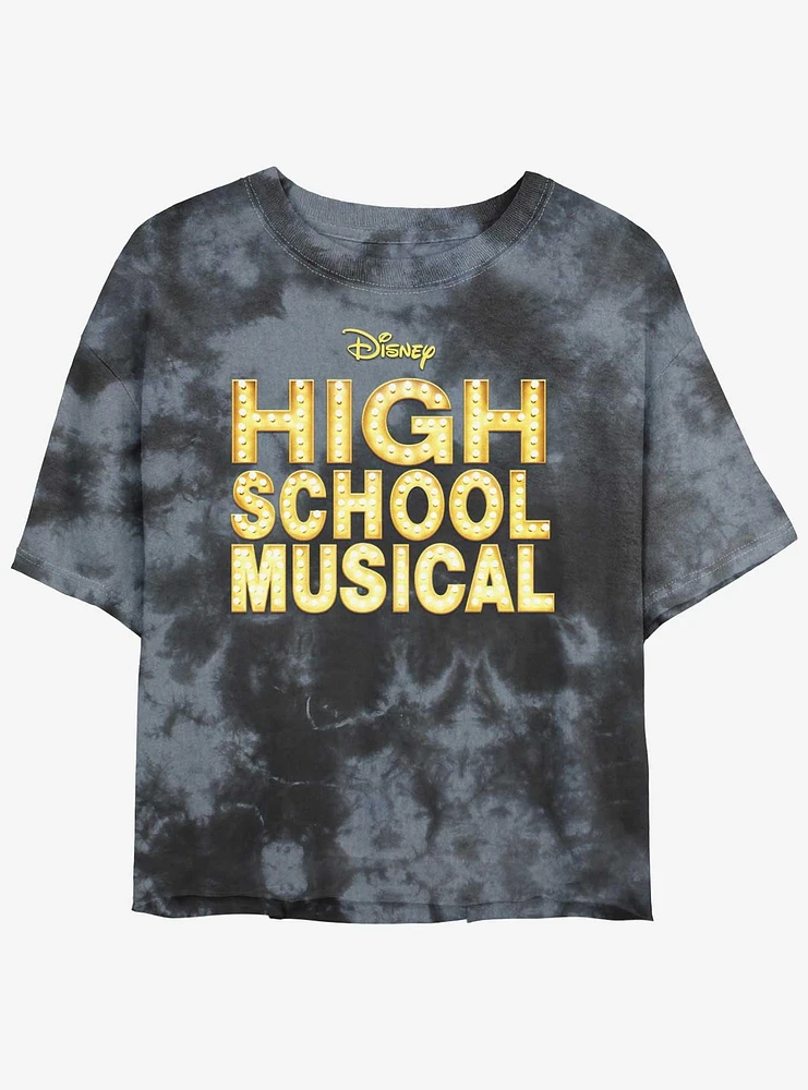 High School Musical Classic Logo Tie Dye Crop Girls T-Shirt