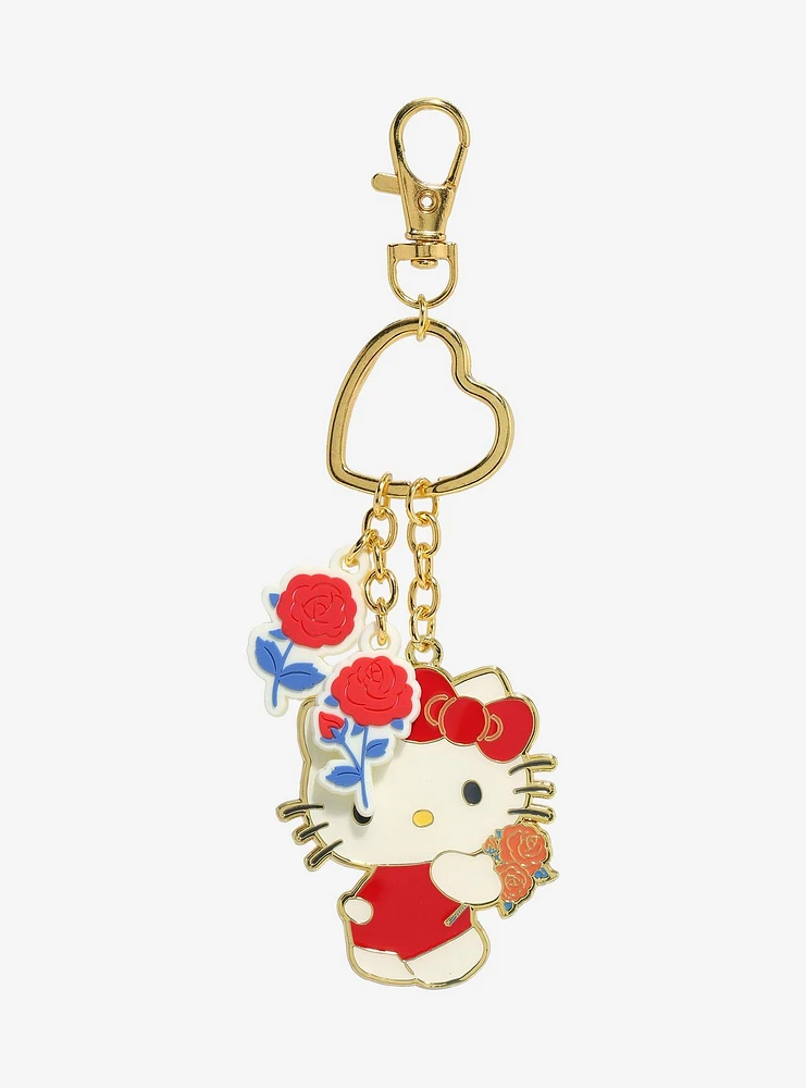 Sanrio Hello Kitty Retro Floral Multi-Charm Keychain