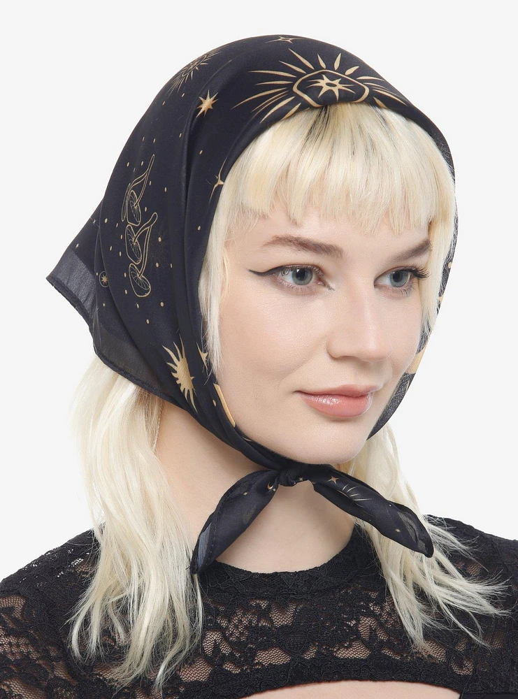 Celestial Mushroom Hair Scarf