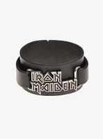 Alchemy of England Iron Maiden Logo Leather Wriststrap Bracelet