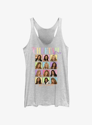 The Cheetah Girls Tile Portraits Womens Tank Top