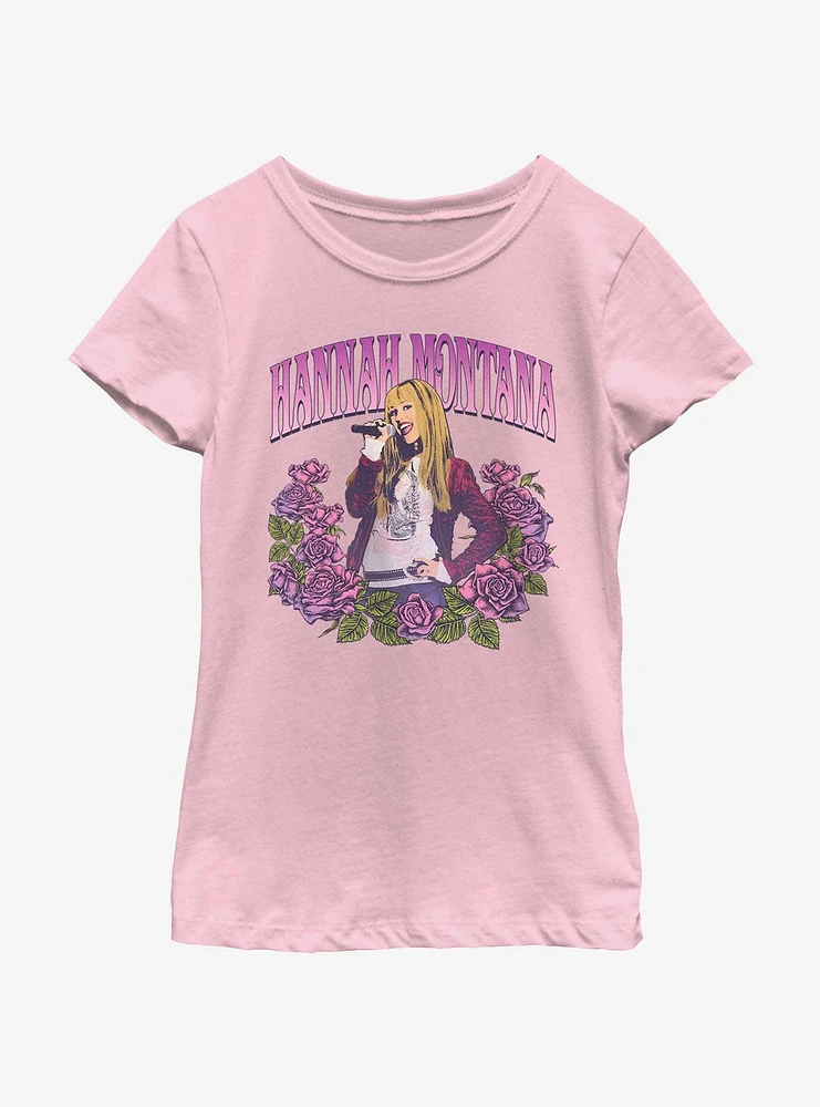 Hannah Montana Rose Portrait Youth Girls T-Shirt