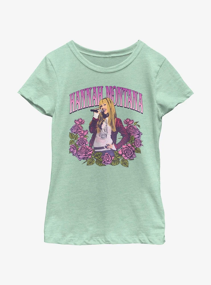 Hannah Montana Rose Portrait Youth Girls T-Shirt