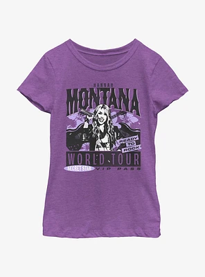 Hannah Montana World Tour Poster Youth Girls T-Shirt