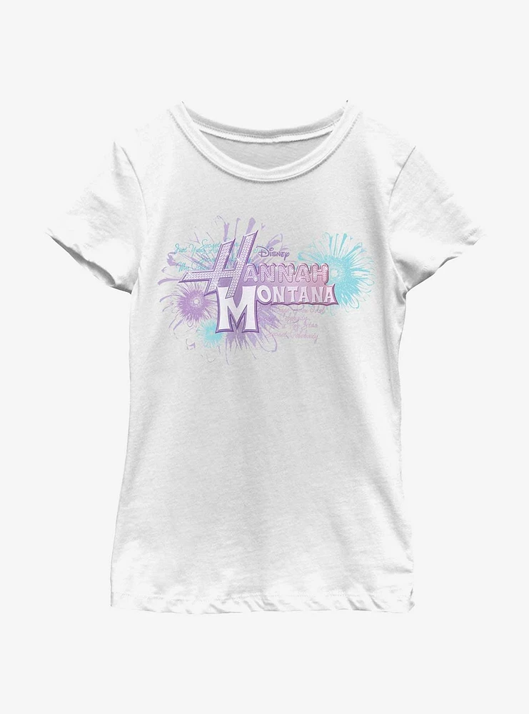 Hannah Montana Fireworks Logo Youth Girls T-Shirt