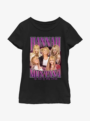 Hannah Montana Both Worlds Collage Youth Girls T-Shirt