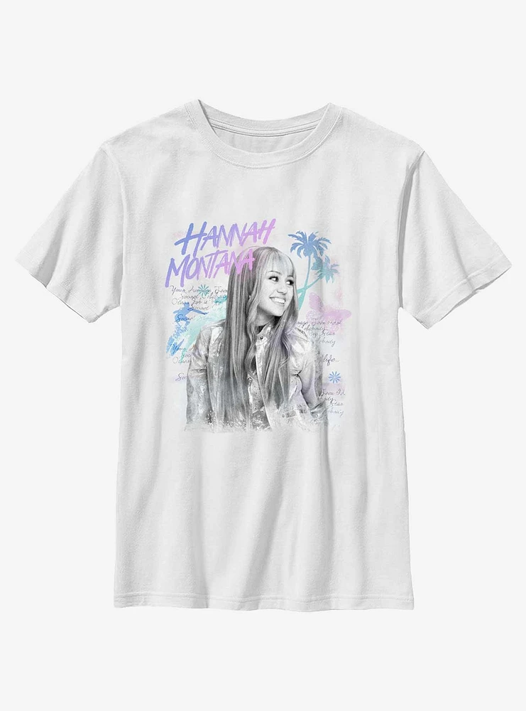 Hannah Montana Beach Vibes Portrait Youth T-Shirt