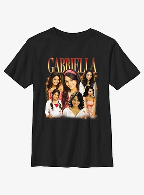 High School Musical Gabriella Portrait Collage Youth T-Shirt