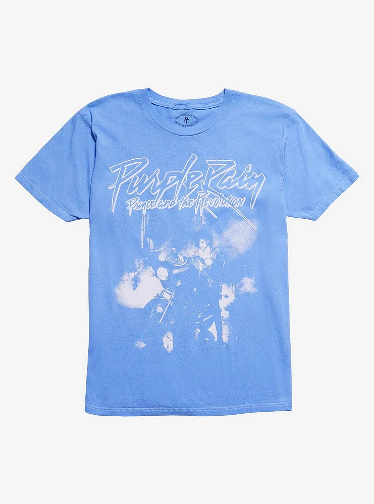 Prince And The Revolution Purple Rain Blue Pigment-Dyed T-Shirt