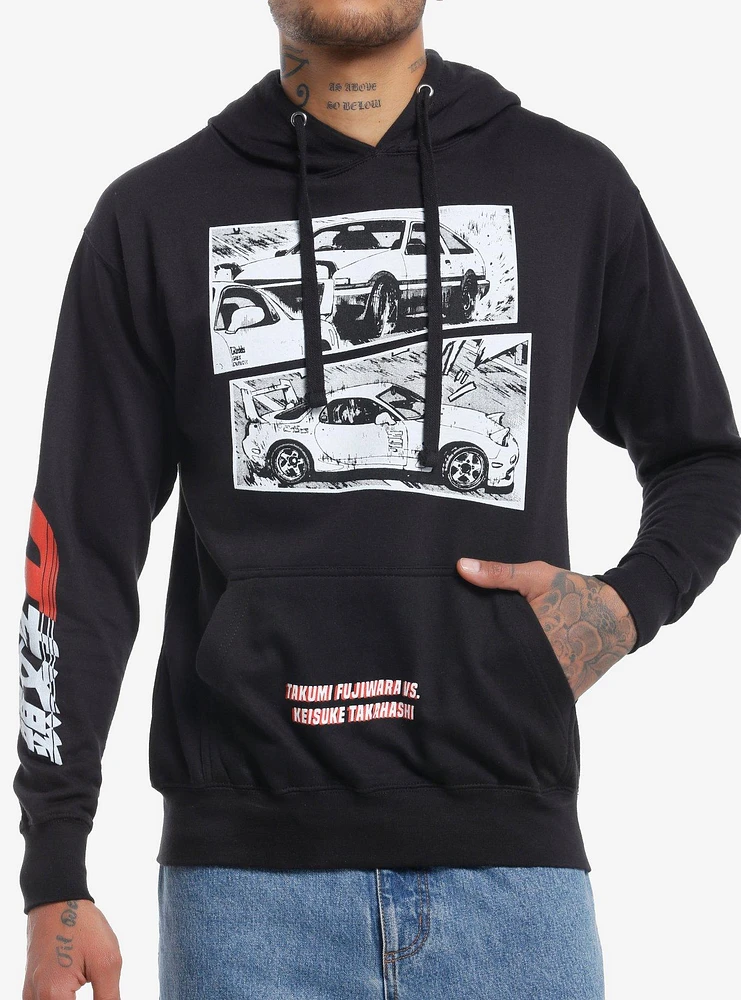 Initial D Fujiwara Vs. Takahashi Cars Hoodie