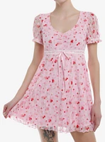 Sweet Society Strawberry Lace Empire Dress