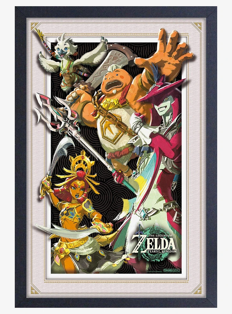 The Legend of Zelda: Tears of the Kingdom Champs Plexi Framed Poster