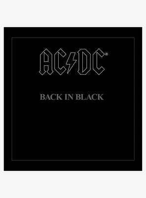 AC/DC Back in Black Plexi Framed Poster