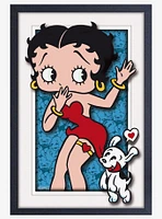 Betty Boop Dog Love Plexi Framed Poster