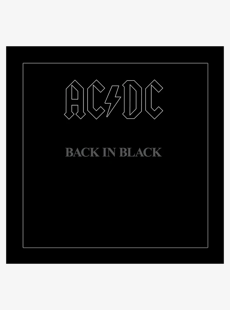 AC/DC Back in Black Wood Wall Art