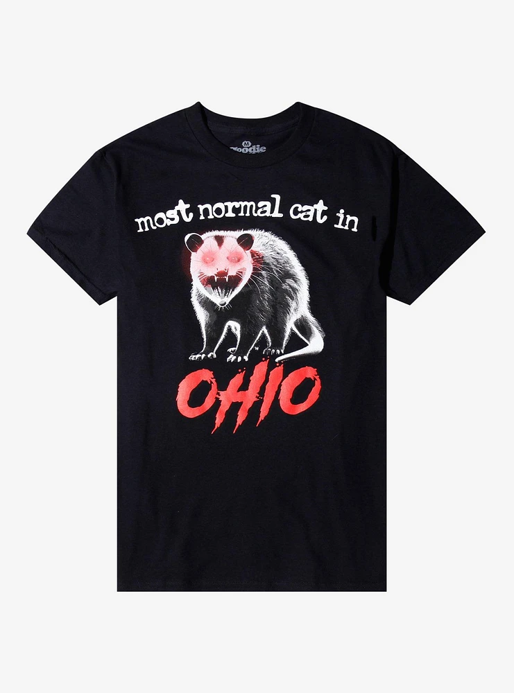 Most Normal Cat Ohio Possum T-Shirt By Goodie Two Sleeves