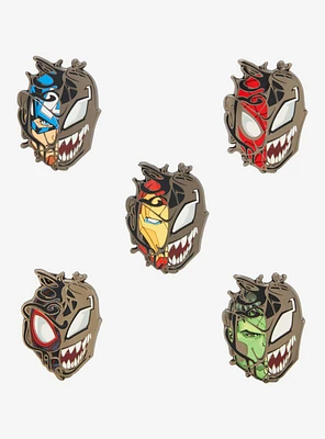 Marvel Venom Symbiote Character Masks Blind Box Enamel Pin