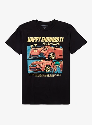 Car Details Anime Girl T-Shirt By Happy Endings