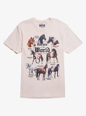 Horses Of The World Infographic T-Shirt