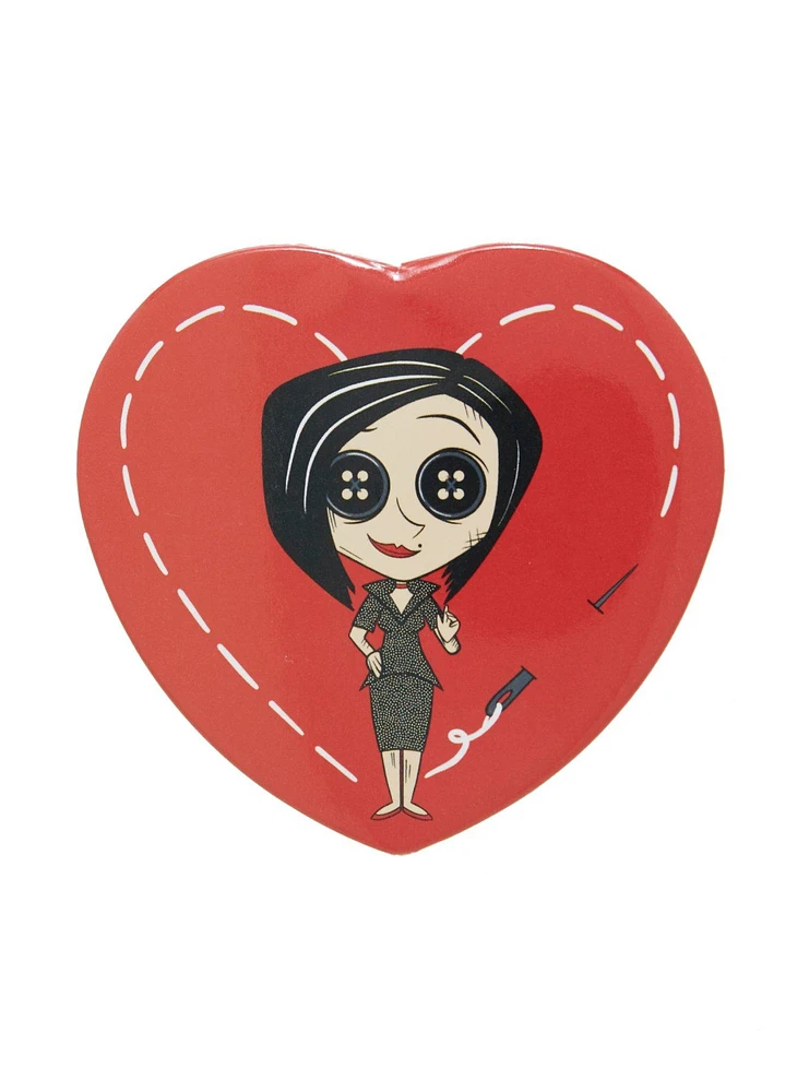 Coraline X Spooksieboo Other Mother Heart 3 Inch Button