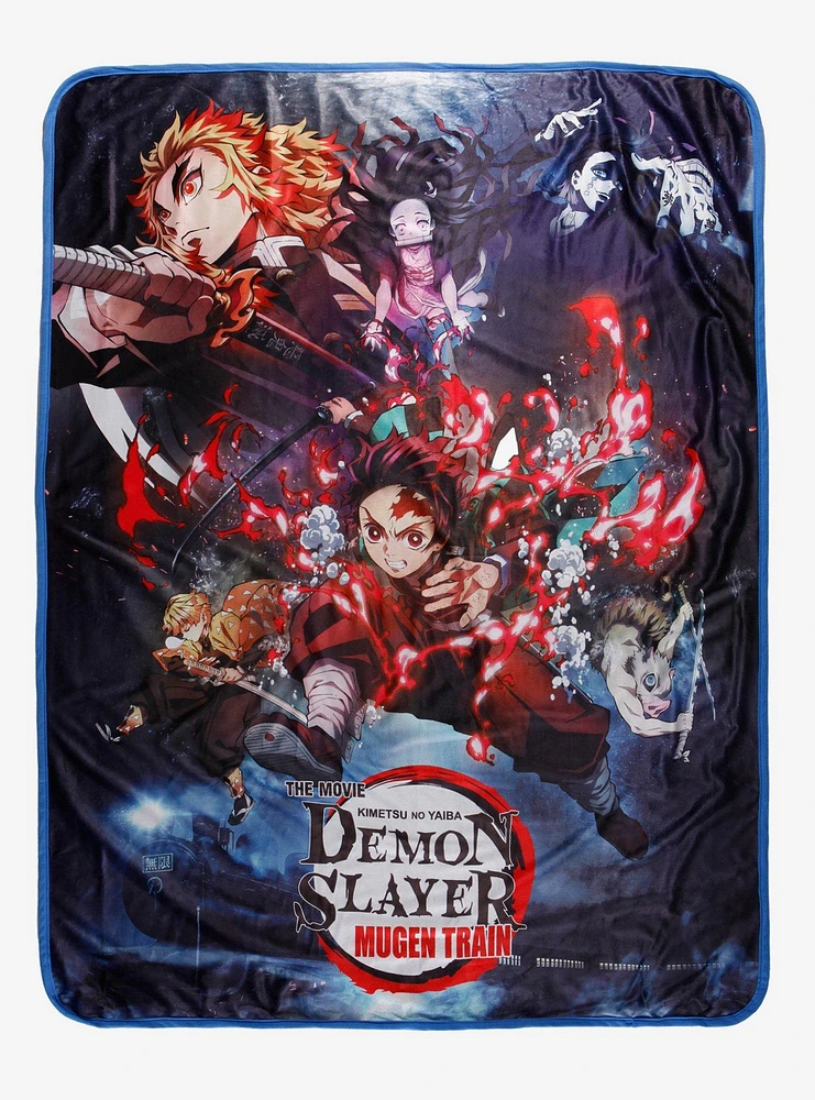 Demon Slayer: Kimetsu No Yaiba Mugen Train Throw Blanket