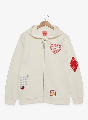 Strawberry Shortcake Patchwork Zip Hoodie — BoxLunch Exclusive