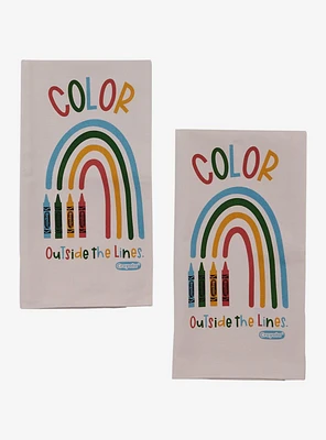 Crayola Crayon Rainbow Kitchen Towel Set