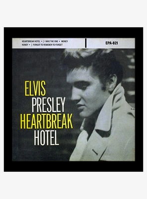 Elvis Presley Heartbreak Hotel Plexi Framed Poster