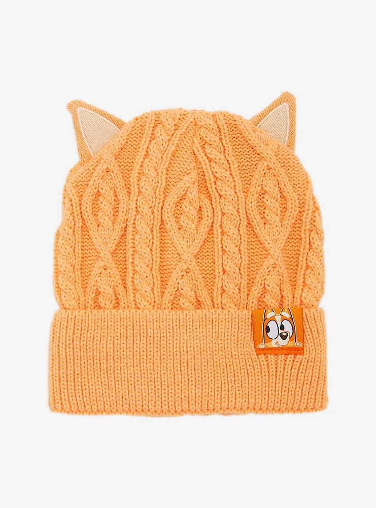 Bluey Bingo Cable Knit Replica Beanie