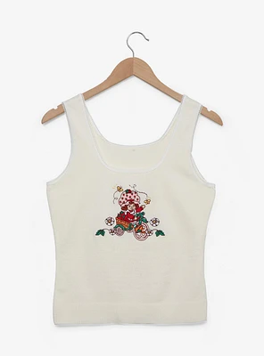 Strawberry Shortcake Bicycle Embroidered Women's Tank Top