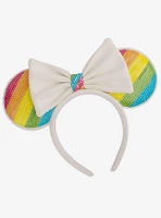 Loungefly Disney Minnie Mouse Rainbow Ears Headband